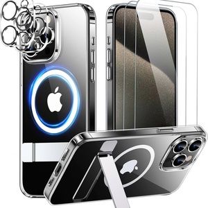 COPY - SPIDERCASE Magnetic for iPhone 15 Pro Max Case, with 2Pack Tempered glass